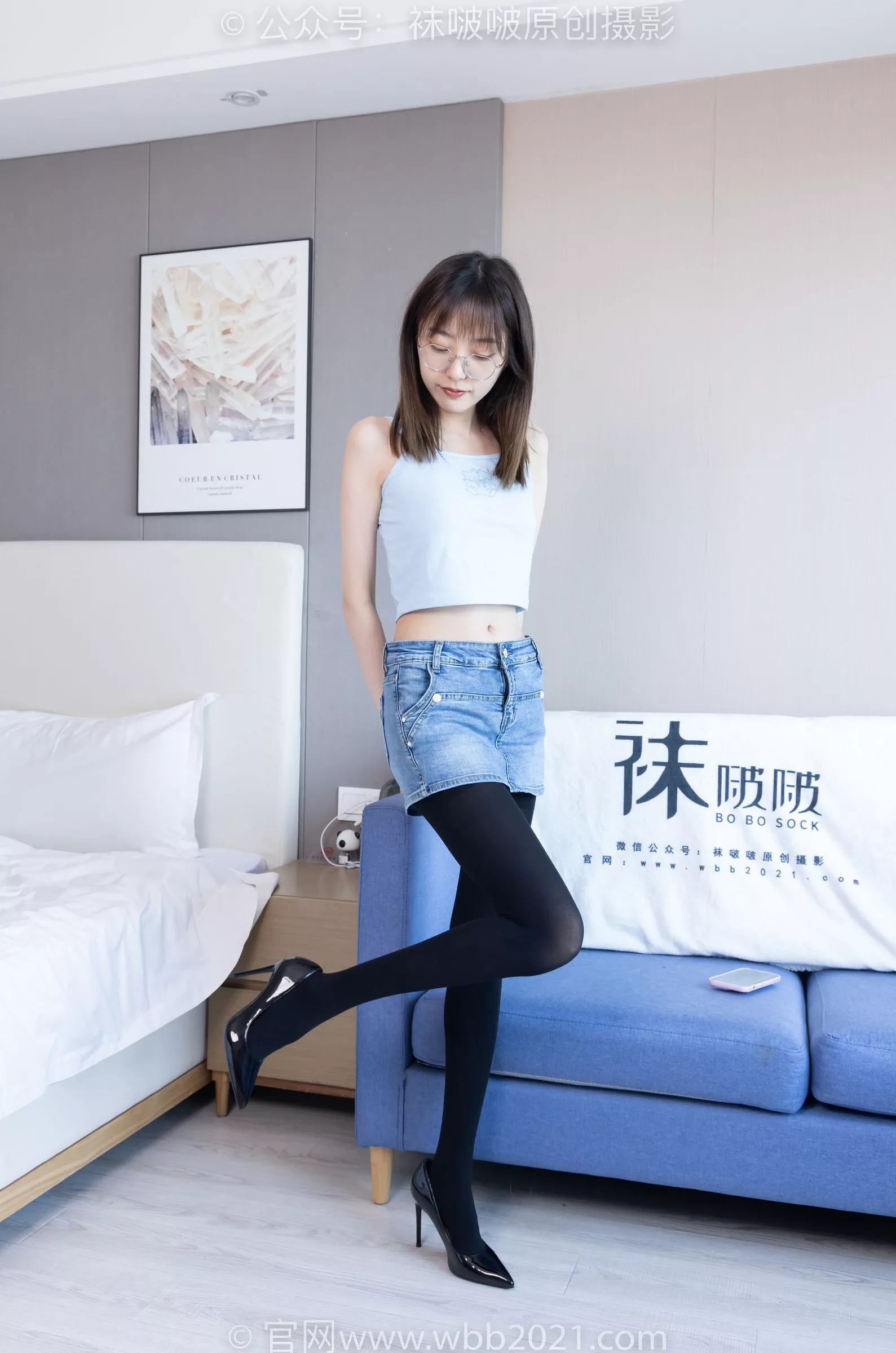 稚予 BoBoSocks袜啵啵 -高跟鞋、皮鞋、健体鞋、厚黑色丝袜 No.385