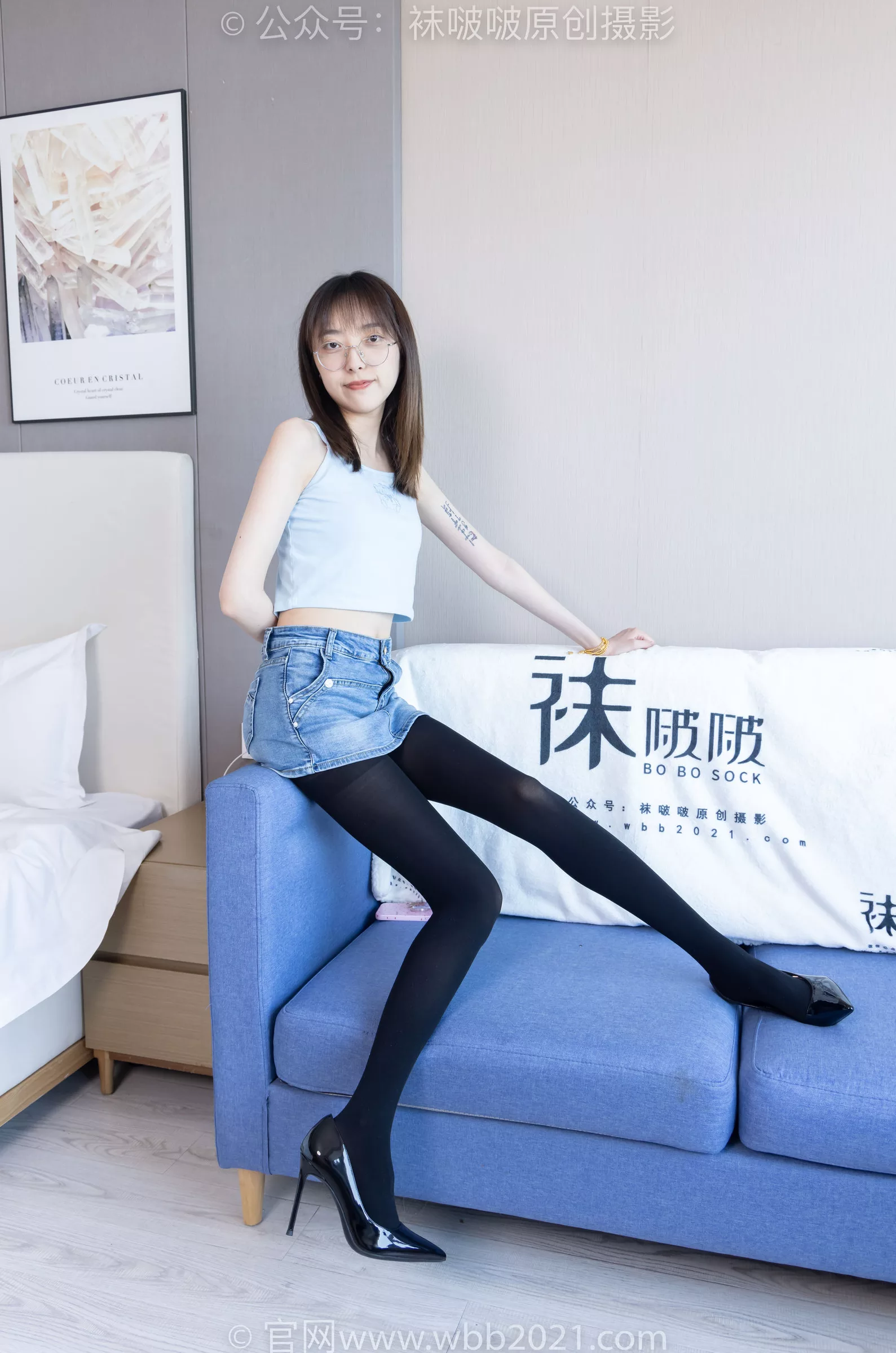 稚予 BoBoSocks袜啵啵 -高跟鞋、皮鞋、健体鞋、厚黑色丝袜 No.385