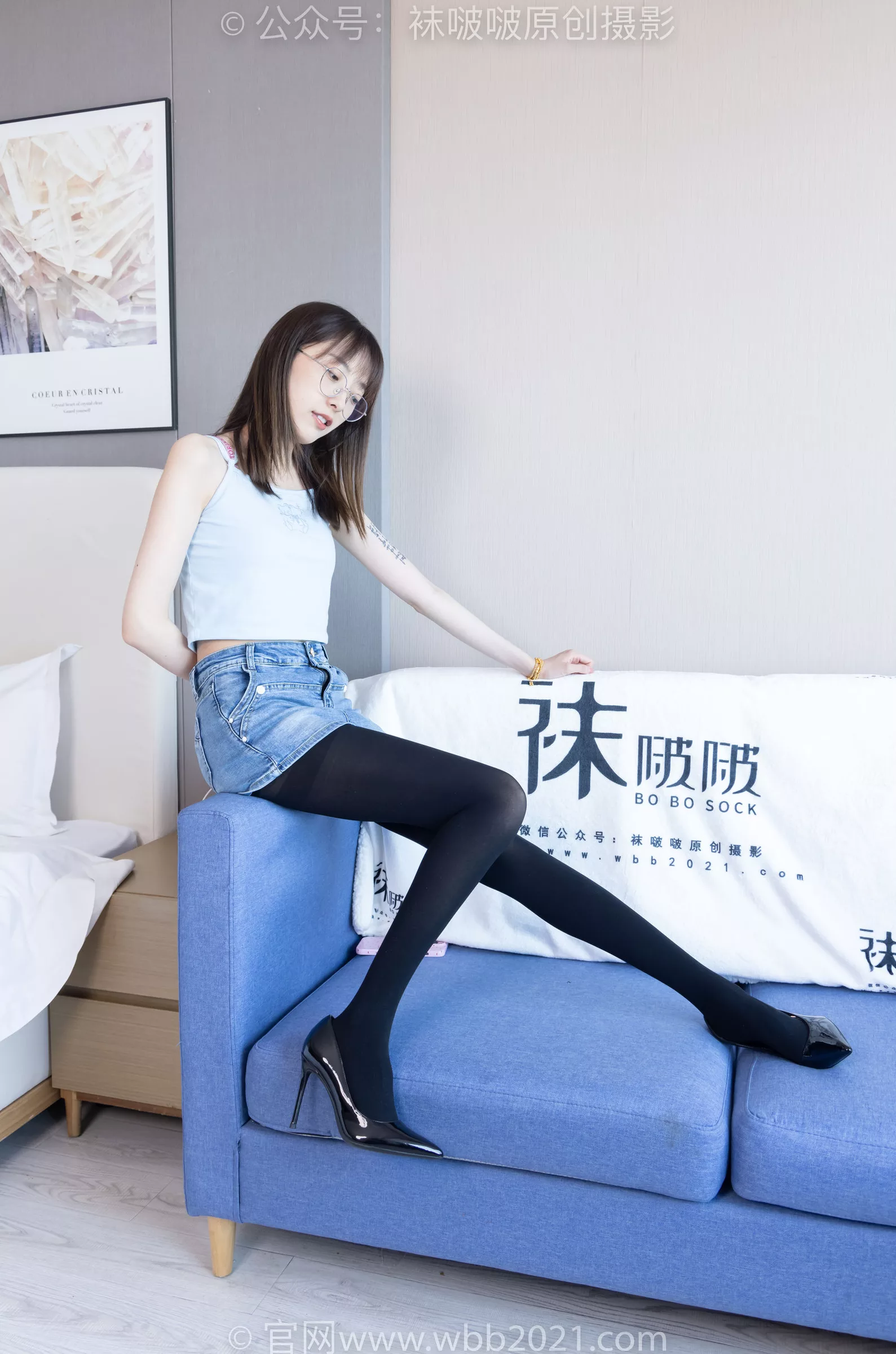 稚予 BoBoSocks袜啵啵 -高跟鞋、皮鞋、健体鞋、厚黑色丝袜 No.385