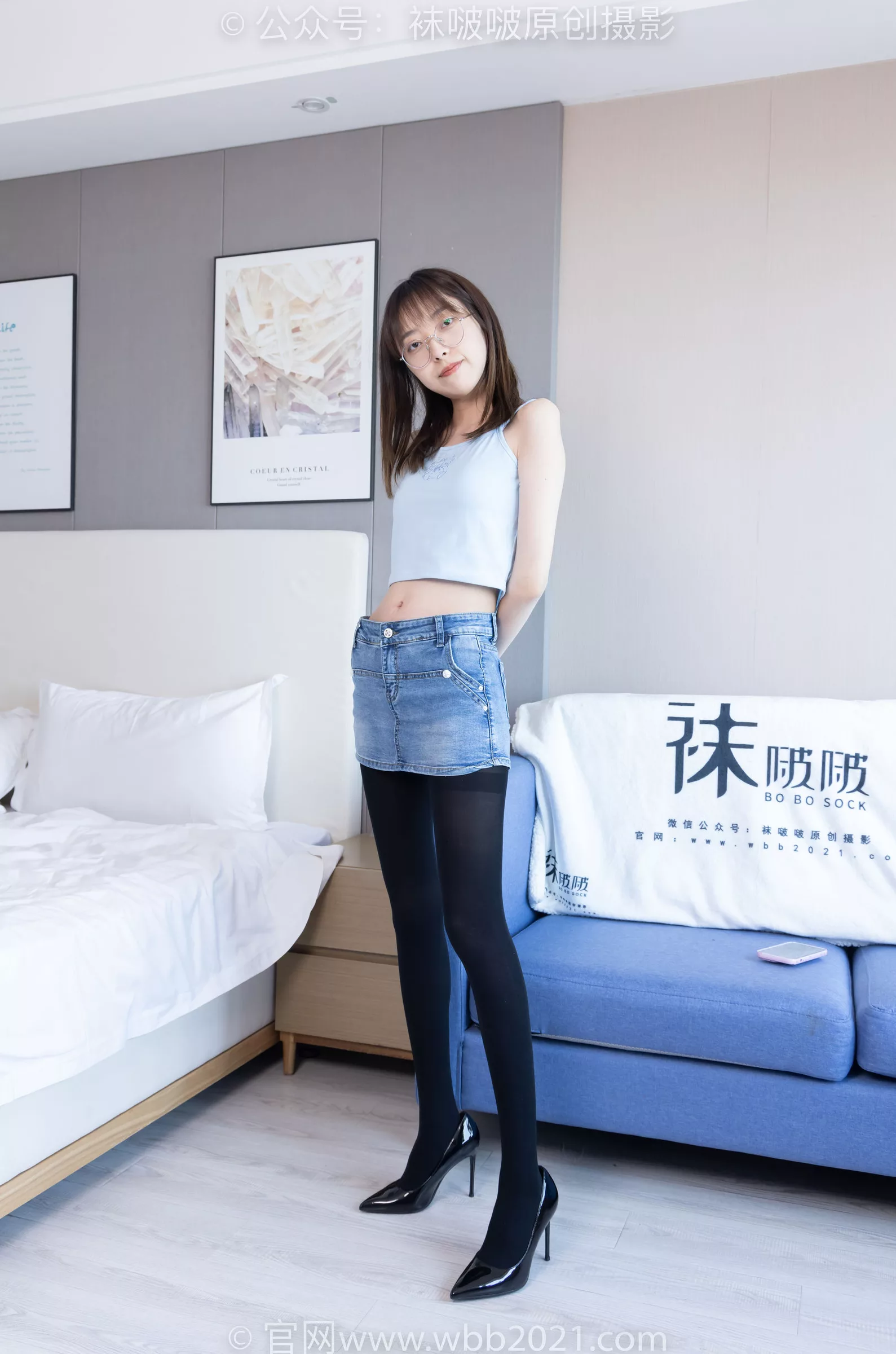 稚予 BoBoSocks袜啵啵 -高跟鞋、皮鞋、健体鞋、厚黑色丝袜 No.385