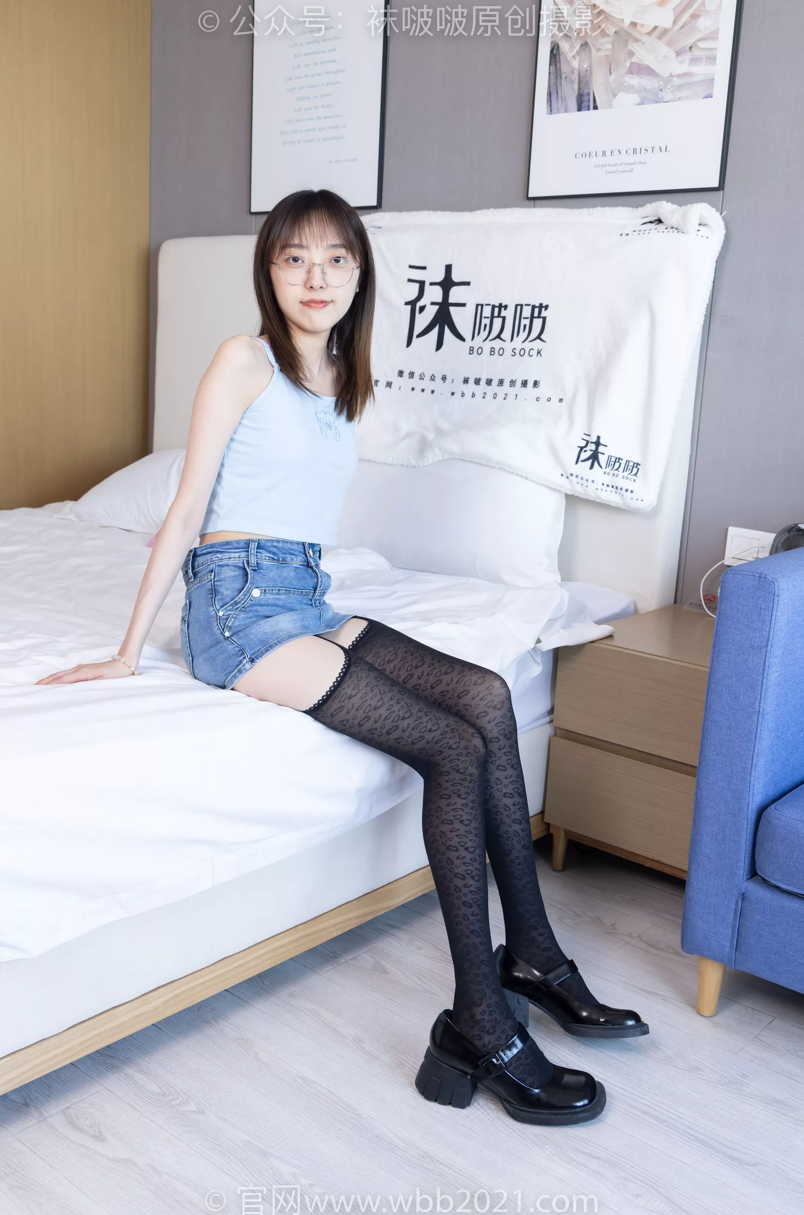 稚予 BoBoSocks袜啵啵 -高跟鞋、皮鞋、健体鞋、厚黑色丝袜 No.385