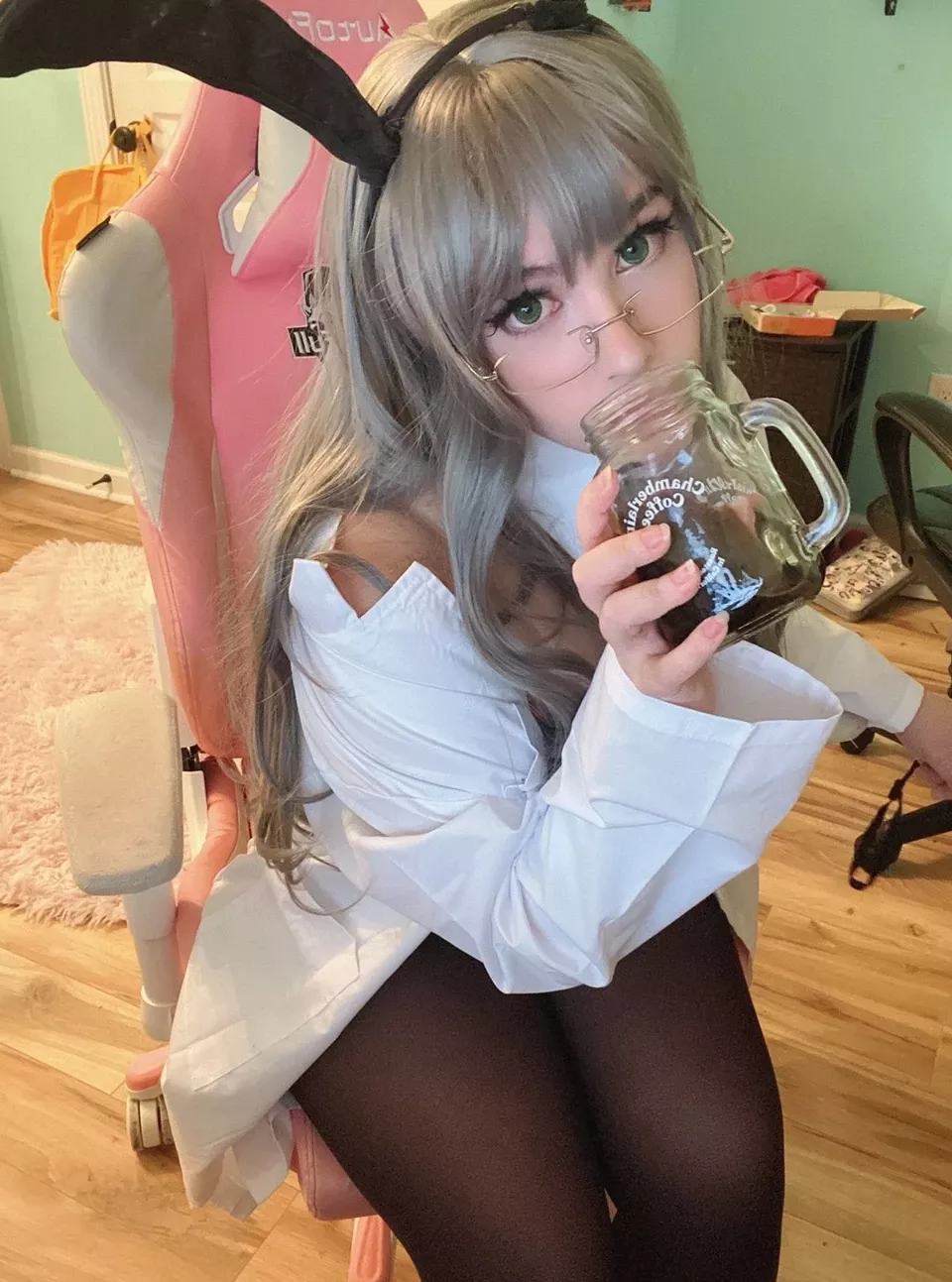 月14 日） 【cosplay】 年11 科学怪人�C 美人cosplay 兔子双叶（2021