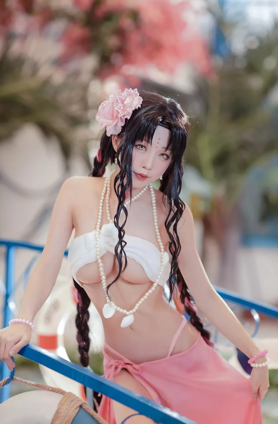 【水淼aqua】 杀生院泳服 尤物cosplay