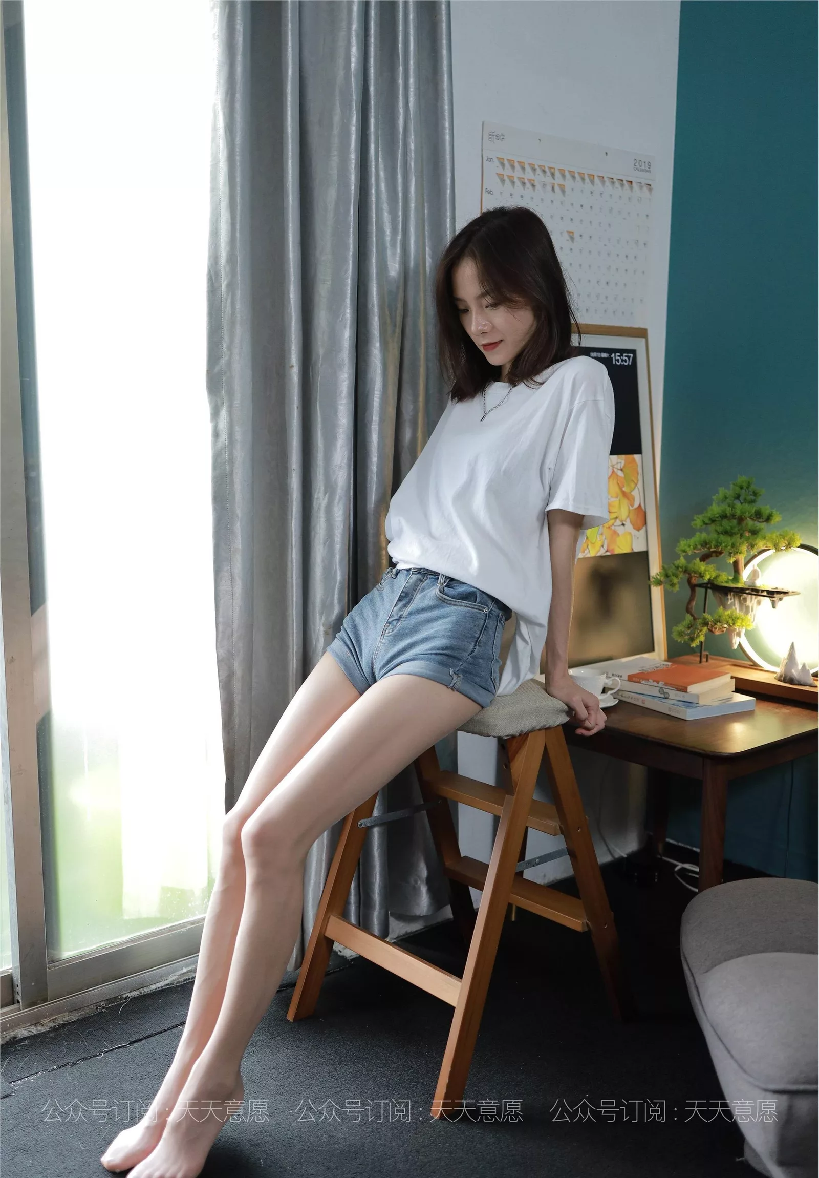 【异思趣向IESS】 2021.08.03 丝享家878：小六《邻家少女爱看书》【100P】